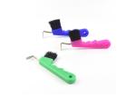 Multiple Colors Horse Hoof Pick With Brush PP Material Horse Cleaning Tool