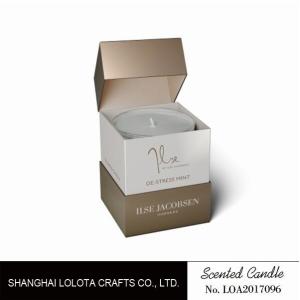 Wholesale Custom Size Natural Soy Wax Candles With Square Rigid Gift Box Packaging from china suppliers