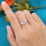 14K Yellow Gold Bridal Antique Promise Anniversary Gift for Women Pear Shaped