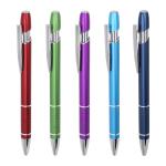 Multi Colors Press Metal Ballpoint Pen 1.0mm Anti-Slip Pen Grip Click Ball Pen