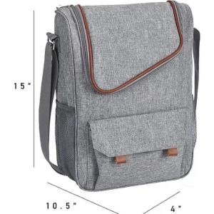 Wholesale Custom 3 Bottle Wine Carrier Insulated &amp; Leakproof Wine Cooler Bag from china suppliers