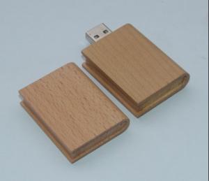 Wholesale engaving printing wooden usb stick, custom logo wooden usb memory stick, 16gb wooden book usb from china suppliers