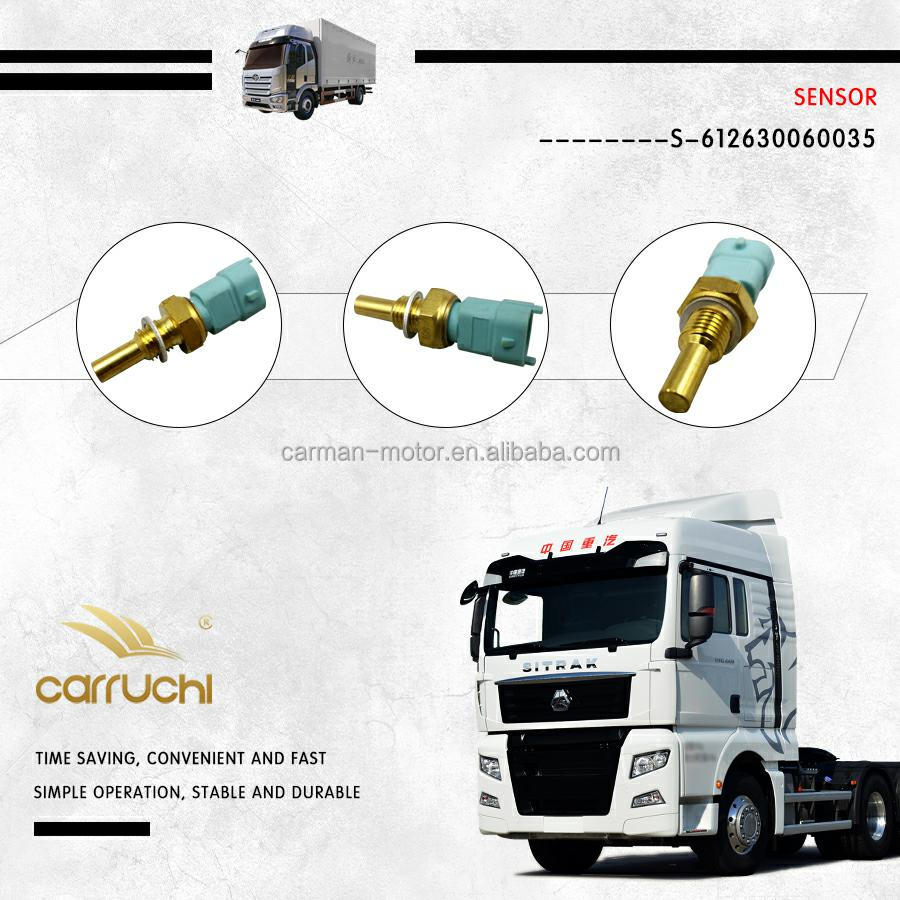 Standard Size Metal Engine Water Temperature Sensor for Heavy Truck Weichai Engine Parts Made
