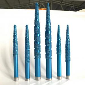 Wholesale Brazed diamond carving tools blue cnc router bit for marble Carving stone caring from china suppliers