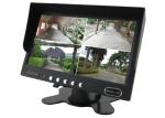 4CH car tft lcd monitor 7 inches with Quad Images for Van / Truck