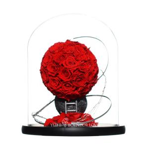 Wholesale Eternal Flowers In Glass Romantic Planet Gift Luxury Home Decor Wedding Decor Romantic Gift from china suppliers