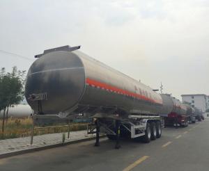 Wholesale 35cbm edible oil tank trailer 12 tyres stainless steel tank smei trailer for sale from china suppliers