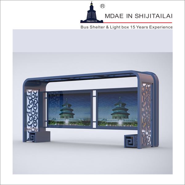 L3500mm Solar Bus Shelter