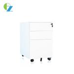 Steel 3 Drawer Office 10mm Mobile Pedestal File Cabinet
