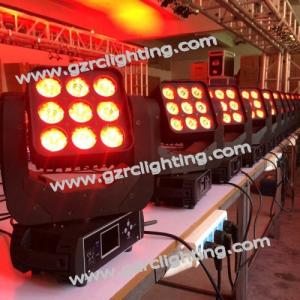 Wholesale LED 9*10W RGBW 4-in-1 Matrix Moving Head stage light from china suppliers