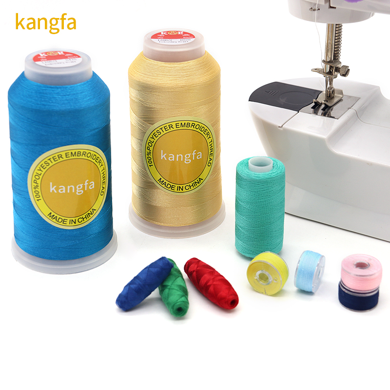 4000 Yard Kangfa 120d/2 Polyester 100% Industrial Embroidery Thread for Embroidery Machine