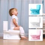Printed Plastic Baby Potty Toilet Training Seat Pink Blue White Potty Seat with