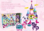 Lighting Plastic Castle Building Blocks Educational Toys Set With 3 X AG13