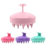 Durable Hair Scalp Massage Brush Plastic / Silicone Material For Pet Shower