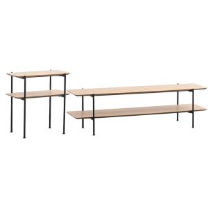 Wholesale BSCI Industrial MDF Wooden 3 Shelf TV Stand Media Console T Shpe from china suppliers