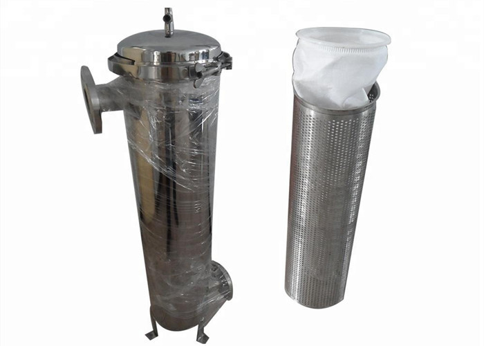 IN / OUT High Pressure Filter Housing , Multi Bag Filter Housing With 304 SS 2" Flange
