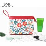 Wholesale Waterproof Vintage Floral Printed Cosmetic Bag Travel