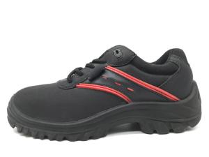 Wholesale Raw Eyelet Black Non Slip Safety Shoes , Steel Toe Cap Work Shoes For Construction from china suppliers