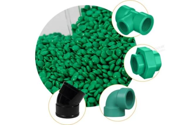 PVC Compound Granules For Injection Pipe Fittings White Rigid PVC Granules For