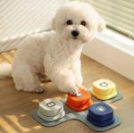 Dog Recordable Training Buzzers Trainable Dog Communication Button Pet Voice Toy