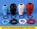 Blue Plastic M20 Cable Gland, IP68 Waterproof Adjustable 6-12mm Cord Gland Cable