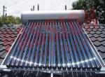 Integrated Pressurized Rooftop Solar Water Heater Silver Steel Outer Tank