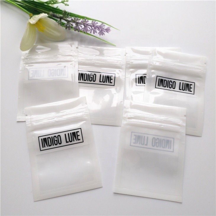 Small Plastic Flat Zipper Pouch for Jewelry Earrings Bracelet packing