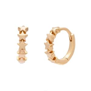 Wholesale 925 Sterling Silver Star Huggie Earrings for Women Fashion Jewelry from china suppliers