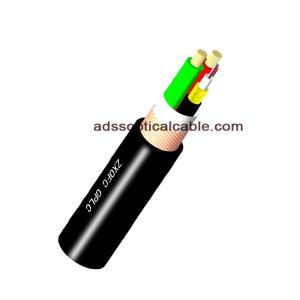 Wholesale 6 Core OPLC Hybrid Fiber Optic Cable , Composite Low Voltage Outdoor Cable G652D from china suppliers