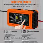 12V/24V Output Intelligent Battery Charger 10A for Automatic Charger Car
