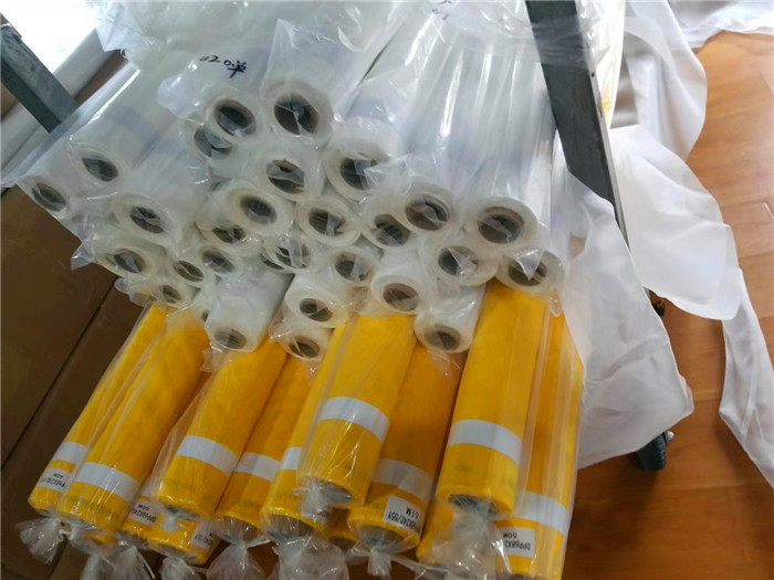 150t Yellow Silk Screen Fabric Mesh , T - Shirt Printing Polyester Monofilament Mesh