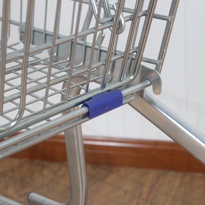 100L Grocery store Rolling Trolley Steel Powder Coating German type Steel Shopping Cart