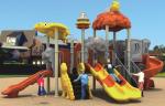 colorful plastic slide equipment children outdoor playground for school
