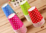 Children Lovely Single Wall Paper Cups For Hot Cold Drinks , Logo Printing