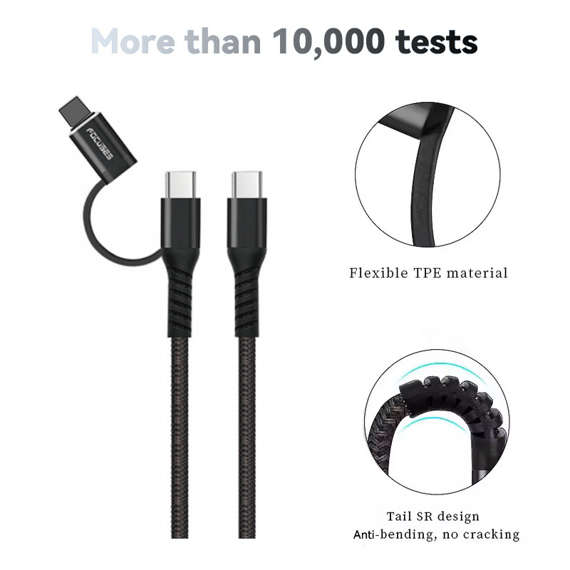 Durable USB 2.0 Type C Cable for Long-Lasting and Data Transfer Charging