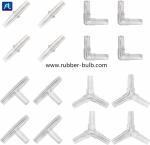 Aquarium Airline Tubing Connectors Black Plastic,Standard 3/16" Air Tubing