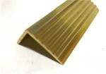 SGS L Shape Non Slip Stair Edging , HPB58-3 Brass Tracks Stair Nosing
