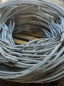 Wholesale Rigging Bespoke Stainless Steel Cable Wire Rope Assembly With Reinforced Ferrule Steel Wire Rope Sling for Lifting from china suppliers