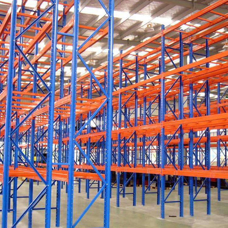 25000kg Loading Adjustable Iron Industrial Storage Rack For Factory