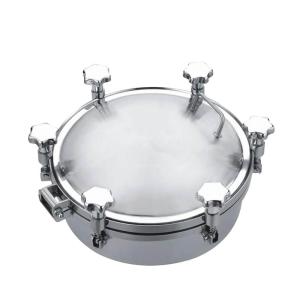 Wholesale 0.5Bar Stainless Steel Manhole Cover Pressure Round Manway Tank Door For Wine - Processing from china suppliers