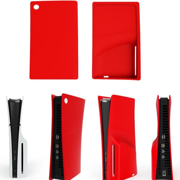 Dustproof PS5 Slim Silicone Skin Cover Anti-Scratch For Sony PS5 Slim Disc