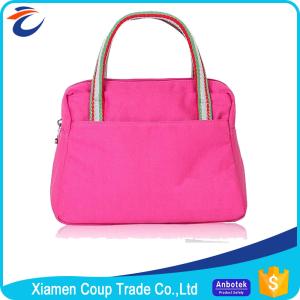 Wholesale Canvas Womens Tote Bags Romantic Pink Color Suitable For Promotional Gift from china suppliers