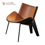 Morden Design leisure chair, high density foam, PU leather upholstery, living