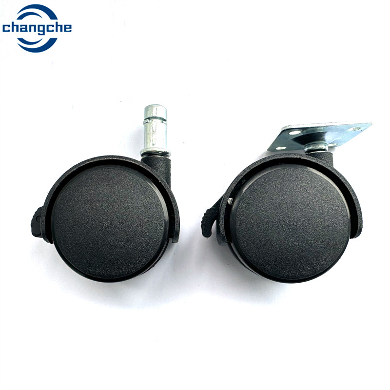 Load Capacity 25kg Light Duty Swivel Castor Wheels With Threaded Stem Mount Type