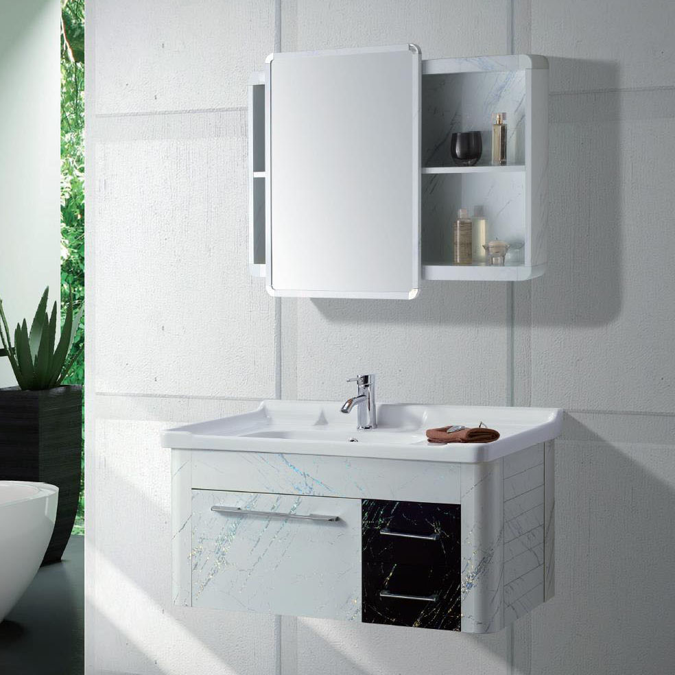 Modern Alunimun Bathroom Vanity/ all aluminum bathroom cabinet/Mirror Cabinet /DB-8153A 900X450mm