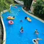Adults Lazy River Adventure Park Water Playground Equipment Blue Green