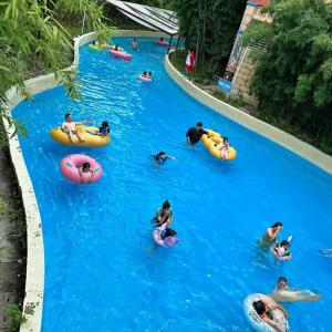 Wholesale Adults Lazy River Adventure Park Water Playground Equipment Blue Green from china suppliers