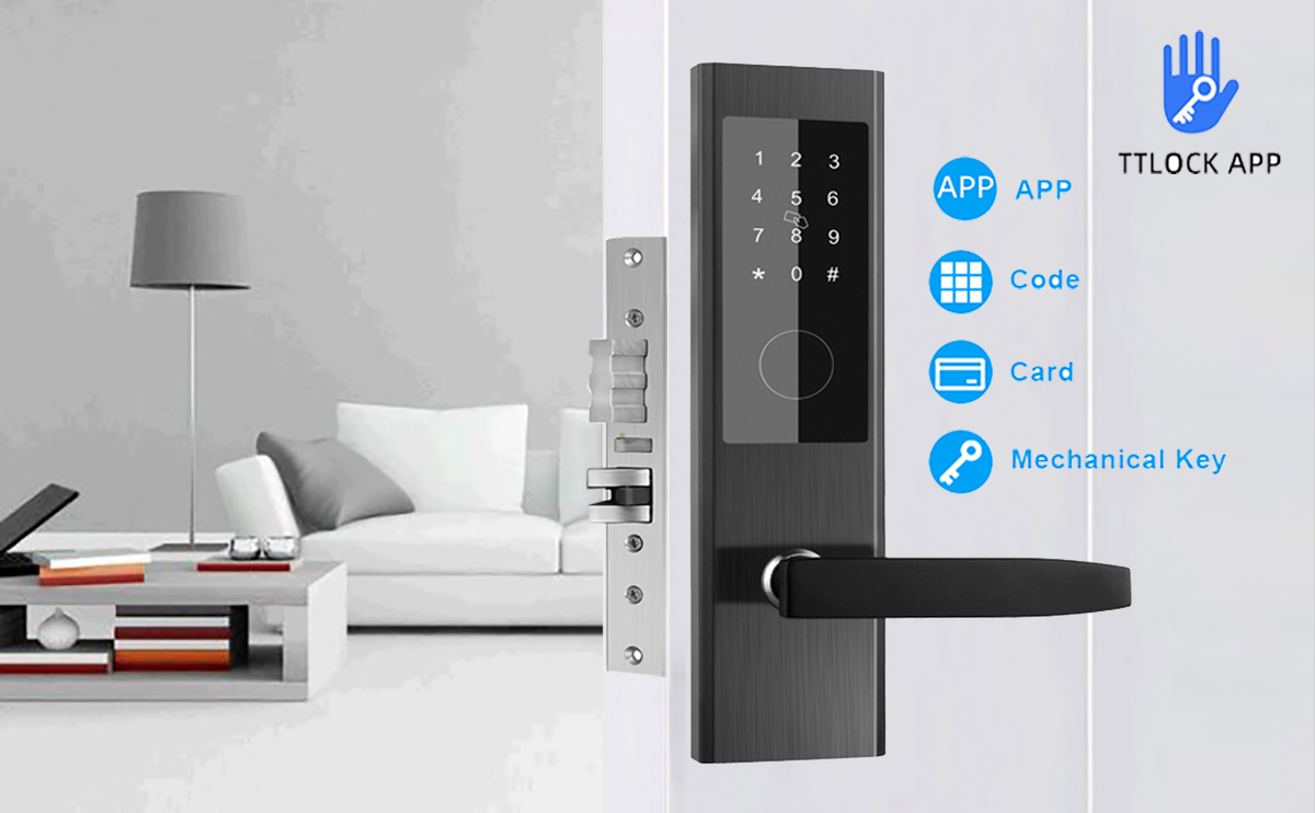 Electronic Digital Keypad Apartment Smart Door Lock For Home AirBNB