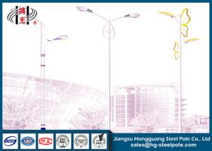 Wholesale Q345 Steel Tapered Polygonal Road Lamp Pole Hot Dip Galvanization Long Life from china suppliers