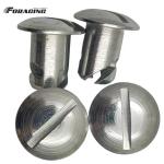 Steel Quarter Turn Dzus Dome Head Buttons Silvery 7/16"x.500" for Sprint Car